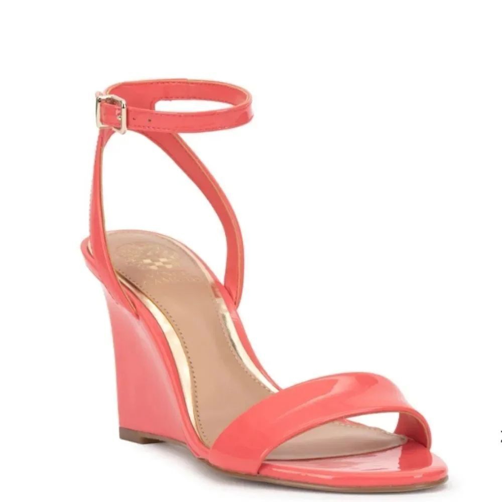 BRAND NEW VINCEโCAMUTO JEFANY ANKLE STRAP WEDGE SANDAL (WOMEN)